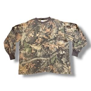 Vintage Ranger Hunting Shirt Mens Advantage Timber Camouflage Green Brown XL